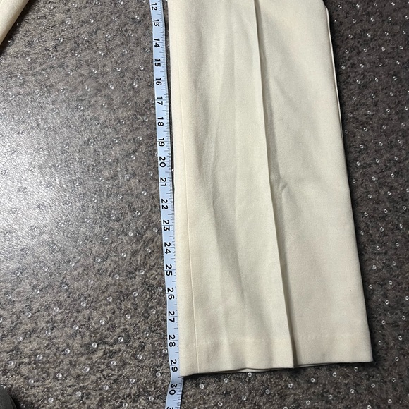 Talbots White Wool Dress Pants - Picture 6 of 7